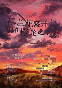 《兰花盛开在橙光之下》
